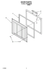 02 - Door Parts parts for Whirlpool Freezer EH070FXMQ00 from AppliancePartsPros.com