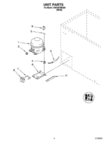 03 - Unit Parts parts for Whirlpool Freezer EH070FXMQ00 from AppliancePartsPros.com