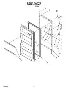 04 - Door Parts, Optional Parts (Not Included) parts for Whirlpool Freezer EV150FXMQ01 from AppliancePartsPros.com