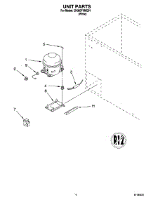 03 - Unit Parts parts for Whirlpool Freezer EH050FXMQ01 from AppliancePartsPros.com