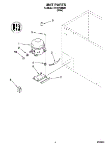 03 - Unit Parts parts for Whirlpool Freezer EH101FXMQ00 from AppliancePartsPros.com