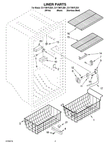 02 - Liner Parts parts for Whirlpool Freezer EV170NYLB01 from AppliancePartsPros.com