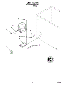 03 - Unit Parts parts for Whirlpool Freezer EH050FXMQ00 from AppliancePartsPros.com