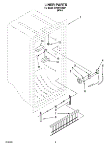 02 - Liner Parts parts for Whirlpool Freezer EV120FXMQ01 from AppliancePartsPros.com