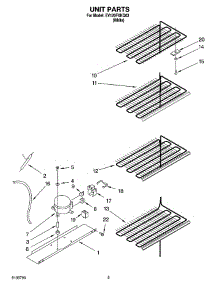 03 - Unit Parts parts for Whirlpool Freezer EV120FXKQ03 from AppliancePartsPros.com