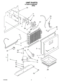 03 - Unit parts for Whirlpool Freezer EV250NXKQ00 from AppliancePartsPros.com
