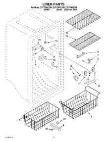 02 - Liner parts for Whirlpool Freezer EV170NYLB00 from AppliancePartsPros.com