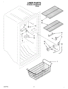 02 - Liner parts for Whirlpool Freezer SVF20NRKQ00 from AppliancePartsPros.com