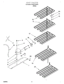 03 - Unit parts for Whirlpool Freezer EV200FXGW03 from AppliancePartsPros.com