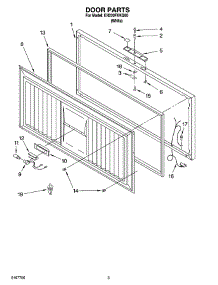 02 - Door Parts parts for Whirlpool Freezer EH220FXKQ00 from AppliancePartsPros.com