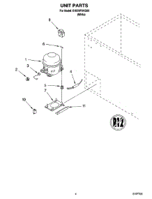 03 - Unit Parts parts for Whirlpool Freezer EH220FXKQ00 from AppliancePartsPros.com