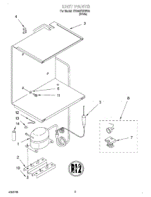 02 - Unit parts for Whirlpool Freezer EV040FXHW00 from AppliancePartsPros.com