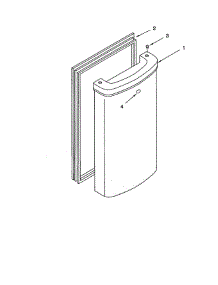 Door parts for Whirlpool Freezer EV040FXHW from AppliancePartsPros.com