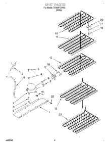 03 - Unit parts for Whirlpool Freezer EV200FXJW00 from AppliancePartsPros.com