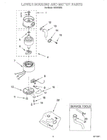 02 - Section parts for Whirlpool Disposer GC3000XE from AppliancePartsPros.com
