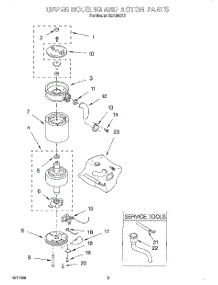02 - Section parts for Whirlpool Disposer GC4000XE from AppliancePartsPros.com