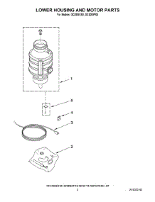 02 - Lower Housing And Motor Parts parts for Whirlpool Disposer GC2000XE5 from AppliancePartsPros.com