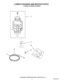 02 - Lower Housing And Motor Parts parts for Whirlpool Disposer GC1000XE4 from AppliancePartsPros.com