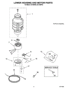 02 - Lower Housing And Motor Parts parts for Whirlpool Disposer GC1000XE2 from AppliancePartsPros.com