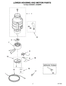 02 - Section parts for Whirlpool Disposer GC2000XE1 from AppliancePartsPros.com