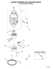 02 - Section parts for Whirlpool Disposer GC1000XE1 from AppliancePartsPros.com