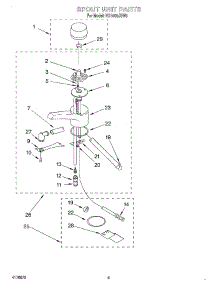 04 - Spout Unit parts for Whirlpool Hot Water Dispenser HD1000JSW0 from AppliancePartsPros.com
