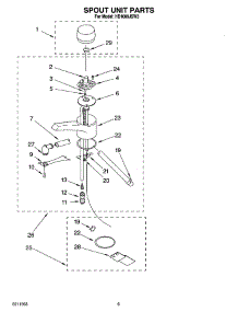 03 - Spout Unit Parts parts for Whirlpool Hot Water Dispenser HD1000JSW3 from AppliancePartsPros.com