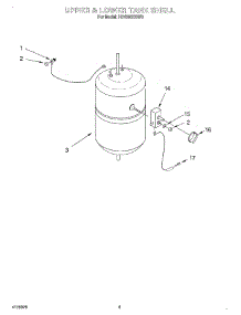 03 - Upper & Lower Tank Shell parts for Whirlpool Hot Water Dispenser HD1000XSW6 from AppliancePartsPros.com