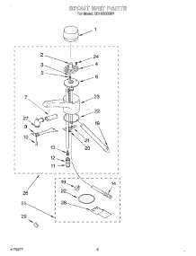 04 - Spout Unit parts for Whirlpool Hot Water Dispenser HD1000XSW7 from AppliancePartsPros.com