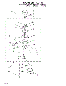 03 - Spout Unit Parts parts for Whirlpool Hot Water Dispenser HD1000JSC4 from AppliancePartsPros.com