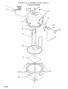 03 - Upper & Lower Tank Shell parts for Whirlpool Hot Water Dispenser HD1000XSW5 from AppliancePartsPros.com