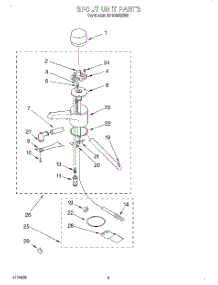 04 - Spout Unit parts for Whirlpool Hot Water Dispenser HD1000XSW5 from AppliancePartsPros.com