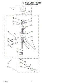 04 - Spout Unit parts for Whirlpool Hot Water Dispenser AHWS160JCR0 from AppliancePartsPros.com