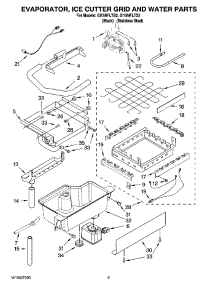 02 - Evaporator, Ice Cutter Grid And Water Parts parts for Whirlpool Ice Machine GI15NFLTB2 from AppliancePartsPros.com