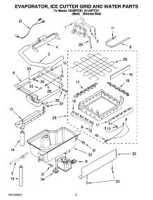02 - Evaporator, Ice Cutter Grid And Water Parts parts for Whirlpool Ice Machine GI15NFRTB1 from AppliancePartsPros.com