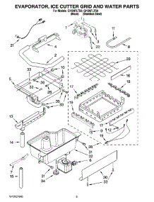 02 - Evaporator, Ice Cutter Grid And Water Parts parts for Whirlpool Ice Machine GI15NFLTB0 from AppliancePartsPros.com