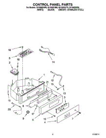 04 - Control Panel Parts parts for Whirlpool Ice Machine GI1500XHW6 from AppliancePartsPros.com