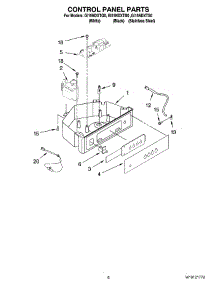 04 - Control Panel Parts parts for Whirlpool Ice Machine GI15NDXTS0 from AppliancePartsPros.com