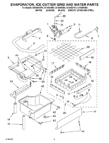 02 - Evaporator Ice Cutter Grid And Water Parts parts for Whirlpool Ice Machine GI1500XHS4 from AppliancePartsPros.com