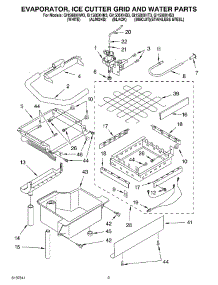 02 - Evaporator, Ice Cutter Grid And Water parts for Whirlpool Ice Machine GI1500XHN3 from AppliancePartsPros.com
