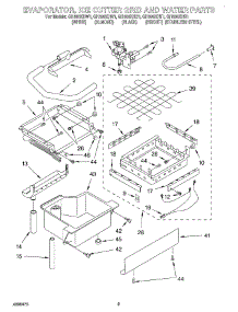 02 - Evaporator, Ice Cutter Grid And Water parts for Whirlpool Ice Machine GI1500XHB1 from AppliancePartsPros.com