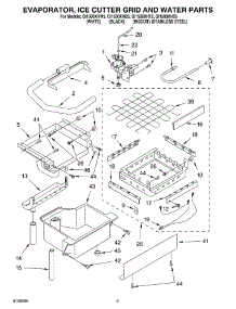 02 - Evaporator Ice Cutter Grid And Water Parts parts for Whirlpool Ice Machine GI1500XHB5 from AppliancePartsPros.com