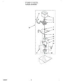 03 - Pump parts for Whirlpool Ice Machine EC5100XEB1 from AppliancePartsPros.com