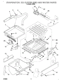 03 - Evaporator, Ice Cutter Grid And Water parts for Whirlpool Ice Machine JZ5062 from AppliancePartsPros.com