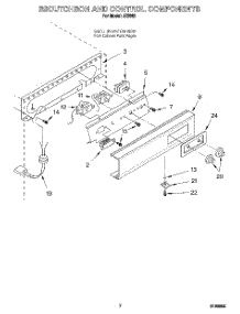 05 - Escutcheon And Control Components parts for Whirlpool Ice Machine JZ5062 from AppliancePartsPros.com