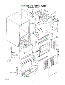 03 - Cabinet And Front parts for Whirlpool Ice Machine EC5100XT1 from AppliancePartsPros.com