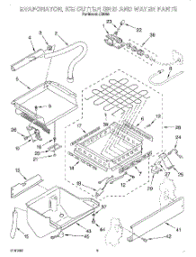 03 - Evaporator, Ice Cutter Grid And Water parts for Whirlpool Ice Machine JZ5065 from AppliancePartsPros.com