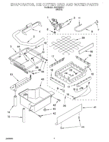 03 - Evaporator, Ice Cutter Grid And Water parts for Whirlpool Ice Machine JEACS50SL1 from AppliancePartsPros.com