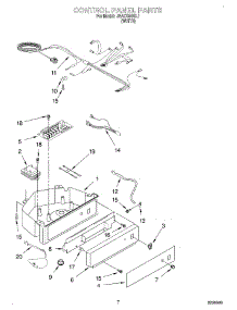 05 - Control Panel parts for Whirlpool Ice Machine JEACS50SL1 from AppliancePartsPros.com