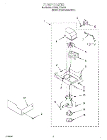 03 - Pump parts for Whirlpool Ice Machine JZ2350 from AppliancePartsPros.com